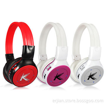 Fashionable Wireless Earphone with Functions of Stereo Bluetooth, microSD Card Reader, FM Radio